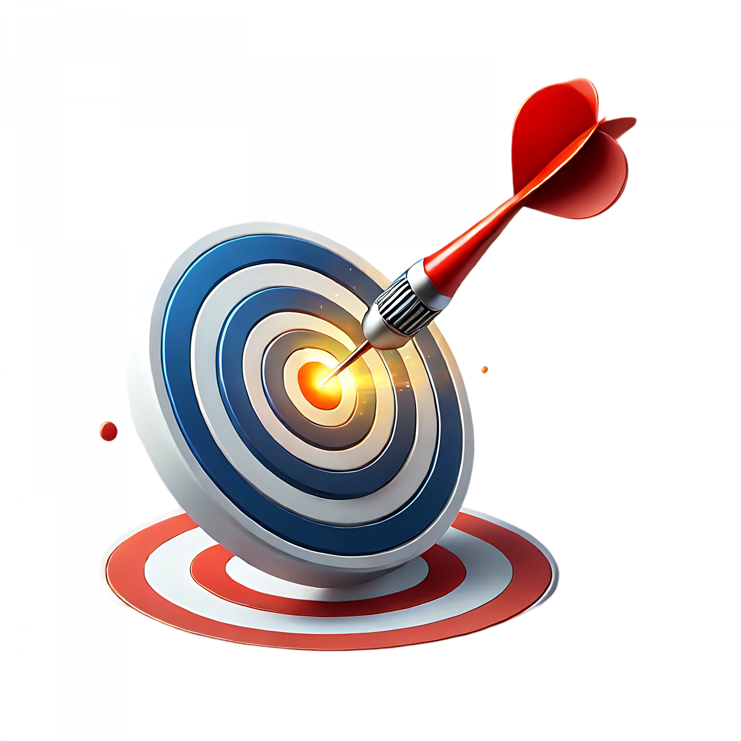 —Pngtree—a dart hits the center_20737649